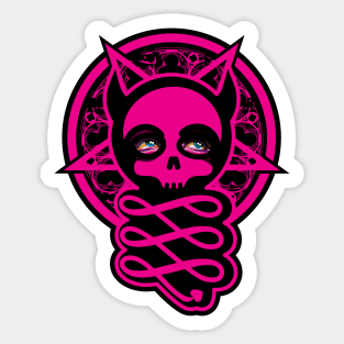 Pink Devil Sticker